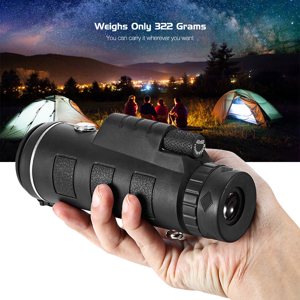 Monocular Telescope 40X60 High-power Ultra-clear Portable Outdoor with Compass