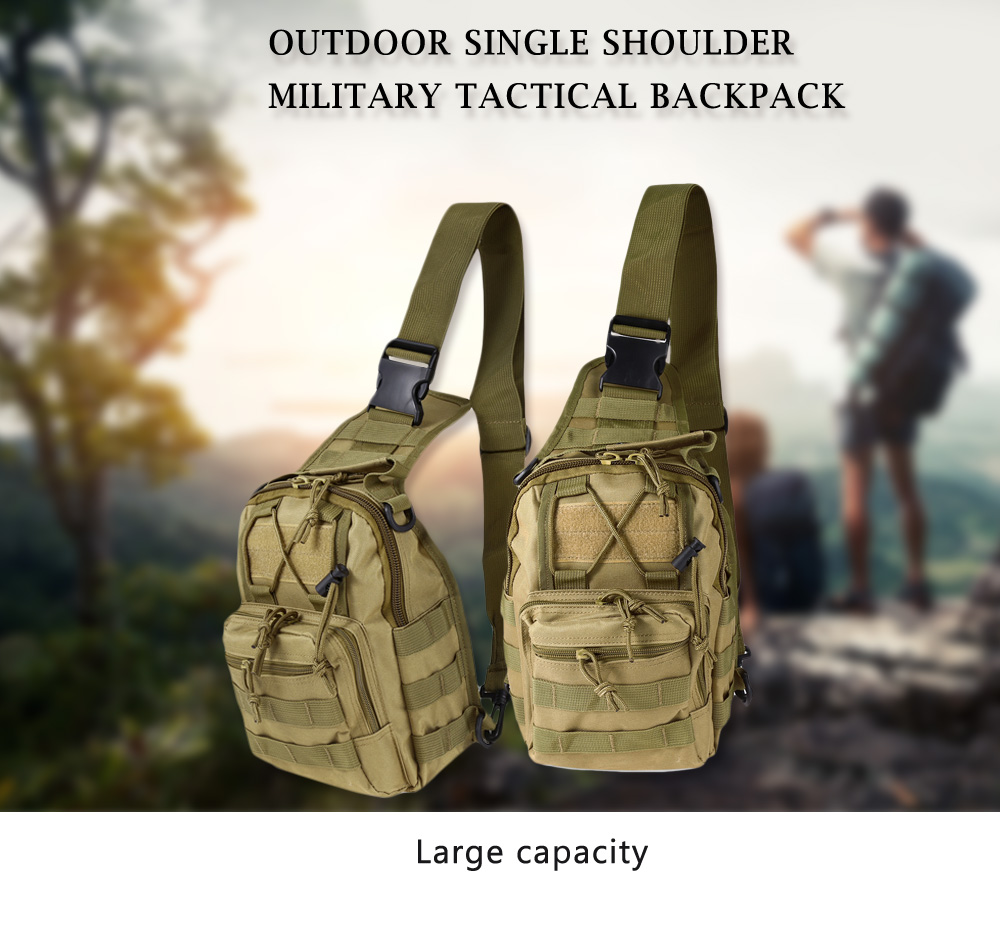 Outdoor Shoulder Military Backpack Camping Travel Hiking Trekking Bag